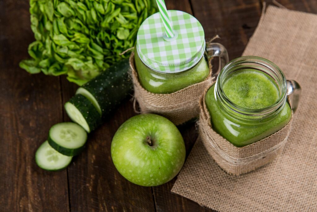healthy cold pressed juice